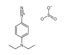 4-(diethylamino)benzenediazonium,hydrogen sulfite Structure