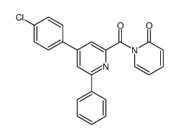 1-[4-(4-chlorophenyl)-6-phenylpyridine-2-carbonyl]pyridin-2-one结构式