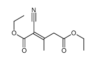 diethyl 2-cyano-3-methylpent-2-enedioate结构式