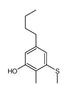 5-butyl-2-methyl-3-methylsulfanylphenol结构式
