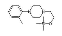trimethyl-[2-[4-(2-methylphenyl)piperazin-1-yl]ethoxy]silane Structure