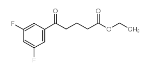 ETHYL 5-(3,5-DIFLUOROPHENYL)-5-OXOVALERATE结构式