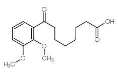 8-(2,3-dimethoxyphenyl)-8-oxooctanoic acid structure