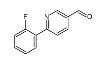 6-(2-Fluorophenyl)-3-pyridinecarbaldehyde structure