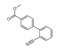 2-氰基-[1,1-联苯]-4-羧酸甲酯结构式