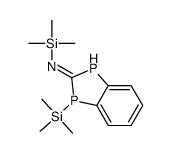 N,3-bis(trimethylsilyl)-1H-1,3-benzodiphosphol-2-imine结构式