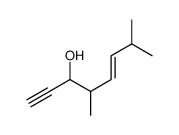 4,7-dimethyloct-5-en-1-yn-3-ol结构式