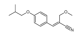 2-(methoxymethyl)-3-[4-(2-methylpropoxy)phenyl]prop-2-enenitrile Structure