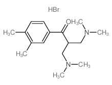 3-dimethylamino-2-(dimethylaminomethyl)-1-(3,4-dimethylphenyl)propan-1-one structure