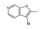 3-bromo-2-methyl-thieno[2,3-c]pyridine结构式