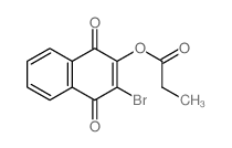 1,4-Naphthalenedione,2-bromo-3-(1-oxopropoxy)- picture