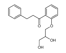 1-[2-(2,3-dihydroxypropoxy)phenyl]-3-phenylpropan-1-one结构式