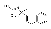 (4R)-4-methyl-4-(3-phenylprop-1-enyl)-1,3-oxazolidin-2-one结构式