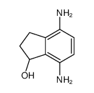 4,7-diamino-2,3-dihydro-1H-inden-1-ol结构式
