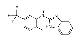 N-[2-methyl-5-(trifluoromethyl)phenyl]-1H-benzimidazol-2-amine Structure