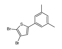 2,3-dibromo-5-(3,5-dimethylphenyl)thiophene结构式