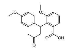 3-methoxy-2-[1-(4-methoxyphenyl)-3-oxobutyl]benzoic acid Structure