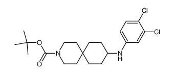 9-(3,4-dichloro-phenylamino)-3-aza-spiro[5.5]undecane-3-carboxylic acid tert-butyl ester Structure