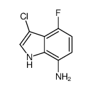 3-chloro-4-fluoro-1H-indol-7-amine Structure