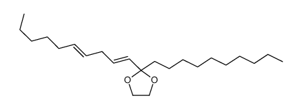 2-deca-1,4-dienyl-2-decyl-1,3-dioxolane结构式
