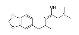 N-[1-(1,3-benzodioxol-5-yl)propan-2-yl]-2-(dimethylamino)acetamide结构式