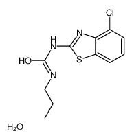 1-(4-chloro-1,3-benzothiazol-2-yl)-3-propylurea,hydrate结构式