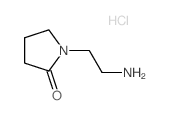 2-Pyrrolidinone, 1-(2-aminoethyl)-, hydrochloride Structure