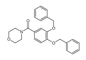 [3,4-bis(phenylmethoxy)phenyl]-morpholin-4-ylmethanone结构式