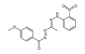 4-methoxy-N-[C-methyl-N-(2-nitroanilino)carbonimidoyl]iminobenzamide Structure