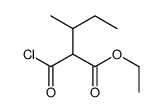 ethyl 2-carbonochloridoyl-3-methylpentanoate Structure