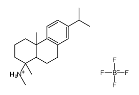 [1R-(1alpha,4abeta,10aalpha)]-(1,2,3,4,4a,9,10,10a-octahydro-7-isopropyl-1,4a-dimethylphenanthren-1-yl)methylammonium tetrafluoroborate(1-)结构式