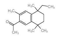 Ethanone,1-(5-ethyl-5,6,7,8-tetrahydro-3,5,8,8-tetramethyl-2-naphthalenyl)- structure