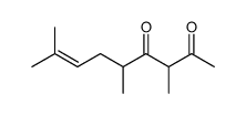3,5,8-trimethylnon-7-ene-2,4-dione structure
