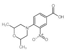 4-(2,6-Dimethylmorpholin-4-yl)-3-nitrobenzoic acid Structure