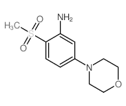 2-Methylsulfonyl-5-(morpholin-4-yl)aniline Structure