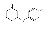 3-(2,4-difluorophenoxy)piperidine Structure