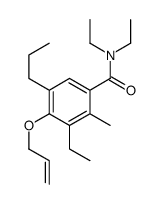 4-(Allyloxy)-5-propyl-N,N,3-triethyl-o-toluamide结构式