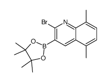 2-bromo-5,8-dimethyl-3-(4,4,5,5-tetramethyl-1,3,2-dioxaborolan-2-yl)quinoline Structure