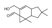 2-(hydroxymethyl)-5,5,6b-trimethyl-3a,4,6,6a-tetrahydro-1H-cyclopropa[e]indene-1a-carbaldehyde Structure