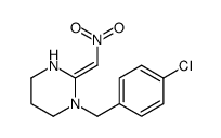 1-[(4-chlorophenyl)methyl]-2-(nitromethylidene)-1,3-diazinane Structure