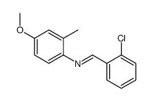 1-(2-chlorophenyl)-N-(4-methoxy-2-methylphenyl)methanimine Structure