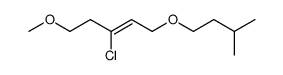 3-chloro-1-isopentyloxy-5-methoxy-pent-2-ene Structure