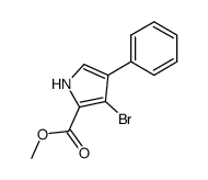 3-bromo-4-phenyl-pyrrole-2-carboxylic acid methyl ester结构式