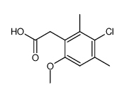 (3-chloro-6-methoxy-2,4-dimethyl-phenyl)-acetic acid结构式