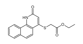 ethyl [(2-oxo-1,2-dihydrobenzo[h]quinolin-4-yl)sulfanyl]acetate Structure