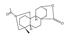 ent-16,17-acetylazanediyl-12α-hydroxy-(8α)-podocarpane-8-carboxylic acid lactone结构式