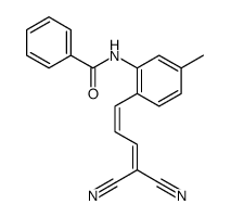 N-[2-(4,4-Dicyano-1,3-butadienyl)-5-methylphenyl]benzamide Structure