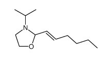 2-hex-1-enyl-3-isopropyl-oxazolidine结构式