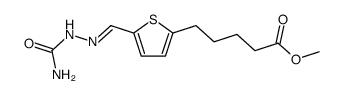 5-(5-semicarbazonomethyl-[2]thienyl)-valeric acid methyl ester结构式