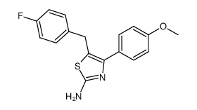 5-(4-fluorobenzyl)-4-(4-methoxyphenyl)thiazol-2-amine Structure
